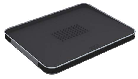 Joseph Joseph 60002 Cut & Carve Multi-Function Cutting Board, Large, Black