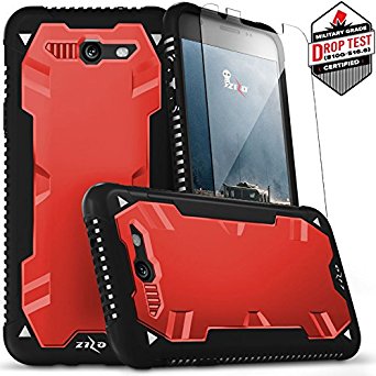 Samsung Galaxy J7 Prime Case, Zizo Proton 2.0 Cover [Military Grade Drop Tested] w/0.3m 9H [Galaxy J7 Prime Tempered Glass Screen Protector] J7 V/Perx