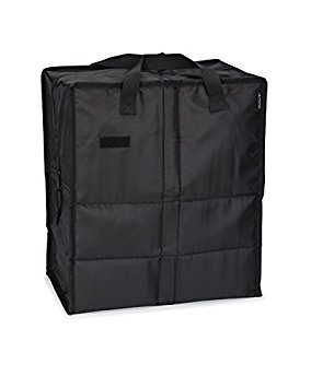 PackIt Freezable Grocery Shopping Bag with Zip Closure, Black