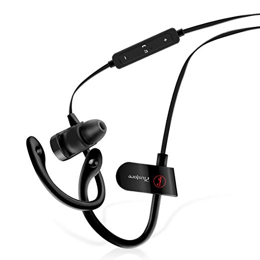 PluStore Bluetooth Headphones Wireless Sport in Ear Earbuds Stereo Noise Isolating Sweatproof Headset