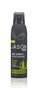 Jason Men's Dry Spray Deodorant, Forest Fresh, 3.8 Fluid Ounce