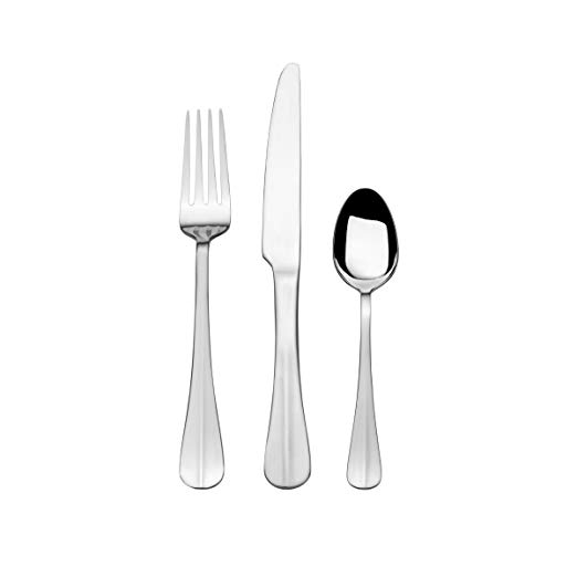 International Silver 5160265 Simplicity 18-Piece Stainless Steel Flatware Set, Service for 6