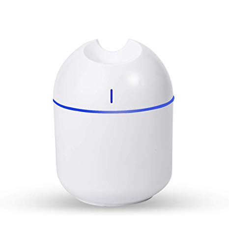 SZELAM Portable Mini Car Humidifier 250ml Humidifier with Night Light 2 Mist Modes USB Personal Desk Humidifier for Baby Bedroom Travel Office Home