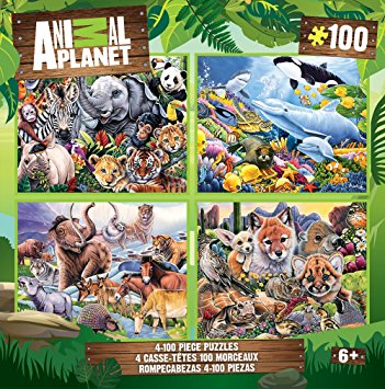 Masterpieces Animal Planet Puzzle (4-Pack)