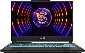 MSI Cyborg 15 A13VE 2023 Gaming Laptop 15.6" FHD 1920x1080 IPS 144Hz 14-Core i7-13650H 64GB DDR5 1TB SSD NVIDIA GeForce RTX 4050 6GB GDDR6 Wi-Fi 6 Backlit Keyboard Windows 10 Pro w/ONT 32GB USB