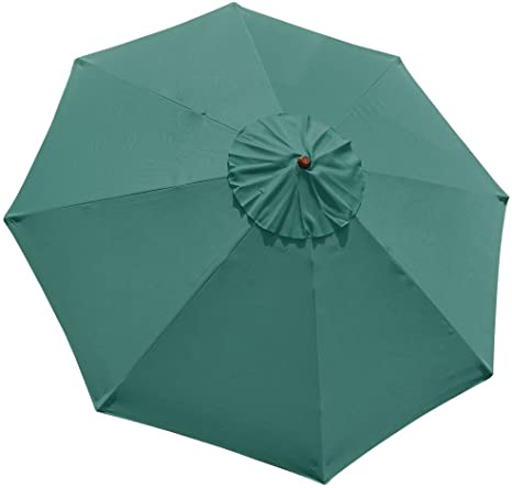 Yescom 10' Umbrella Replacement Cover Top 8 Rib Deck Outdoor Canopy Garden Beach Patio Pool Color Optional