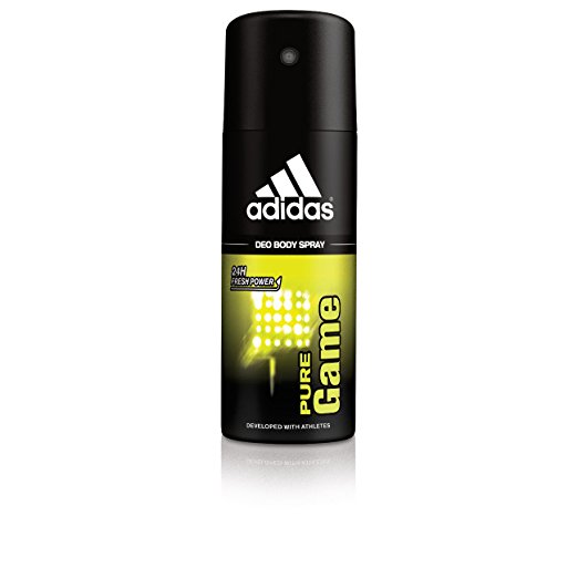 Adidas Male Personal Care Pure Game Body Spray, 4 Fluid Ounce