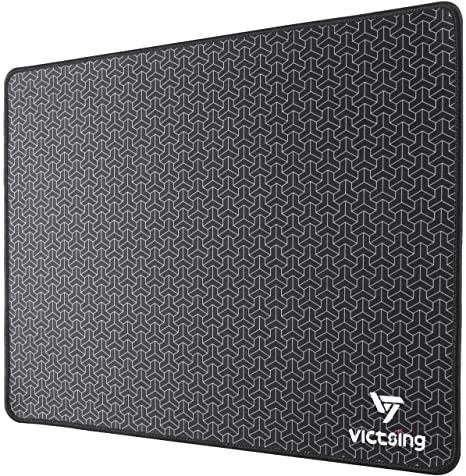 VicTsing Big Mouse Pad with Double Stitched Edge, 【Upgraded Version】14.6×11.8 inches Superfine Textured Mouse Mat, Nonslip Natural Rubber Base Mouse pad for Gaming Computer & Laptop & PC