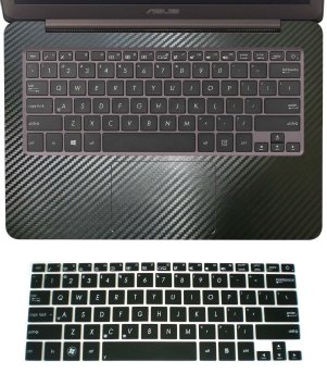 2in1 Wrist Palmrest Palm Rest Skin With Trackpad Touchpad Cover Keyboard Protector for 133 Asus Zenbook UX305 UX305FA UX305LA UX305CA black carbon fiber palmrest coversemi-black keyboard skin