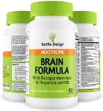 Brain Formula Supplement - Supports and Maintains Memory 100 All Natural Supplement for Women and Men - 60 Capsules