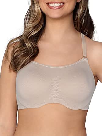 Fruit of the Loom Women's Breathable Cami Bra with Convertible Straps 2-Pack, Beige, 38DD