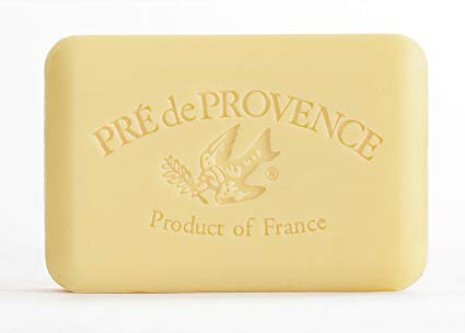 Pre de Provence Artisanal French Soap Bar Enriched with Shea Butter, Quad-Milled For A Smooth & Rich Lather (150 grams) - Sweet Lemon