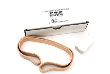 1"x30" Leather Honing Strop Belt - Buffing Compound Included - Pro Sharpening Supplies