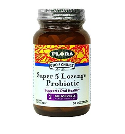 Udo's Choice - Super 5 Probiotic Lozenges - 60 count