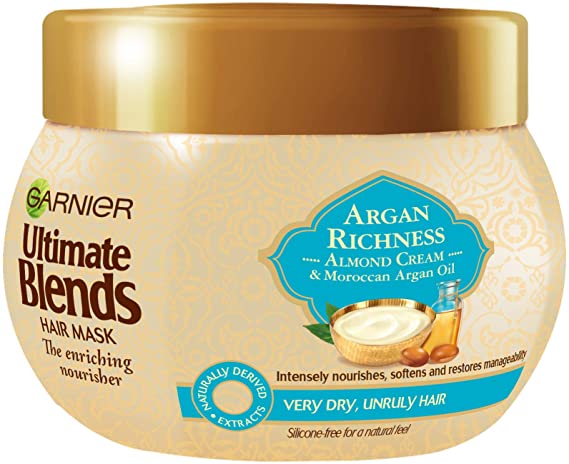 Garnier Ultimate Blends Argan Oil and Almond Hair Treatment Mask, 300ml