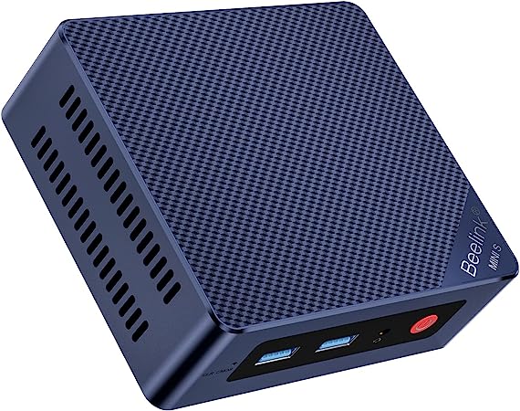 Beelink Mini PC, Intel 12th Gen Alder Lake- N95(up to 3.4GHz), 16GB DDR4 RAM 500GB PCIe x1 SSD, Mini S12 Desktop Computer Support 4K Dual Display/USB3.2/WiFi 5/BT4.2/Gigabit Ethernet for Home/Office