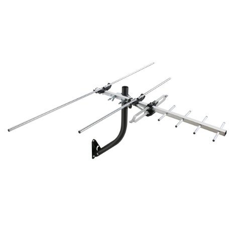 1byone OUS00-0557 Digital Outdoor HDTV Antenna with Mounting Pole for UHFVHFFM Band