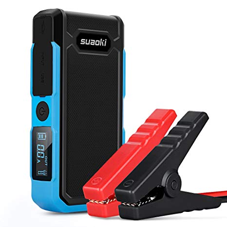 SUAOKI U10 800A Peak 20000mAh Portable Car Jump Starter (Up to 6.0L Gas or 5.0L Diesel Engines) Auto Battery Booster Power Pack Phone Charger With Smart Charging Ports