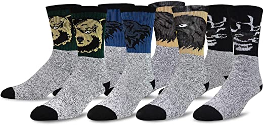 Soxnet Eco Friendly Heavy Weight Recyled Cotton Thermals Boot Assorted Value multi Pair