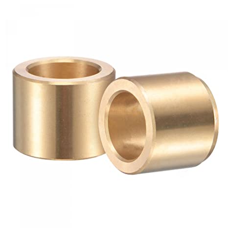 uxcell Sleeve Bearings 13mm Bore 19mm OD 15mm Length Cast Brass Self-Lubricating Bushing 2pcs