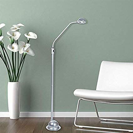 Lavish Home 72-KD010F-S Modern High Power LED Floor Lamp, Silver