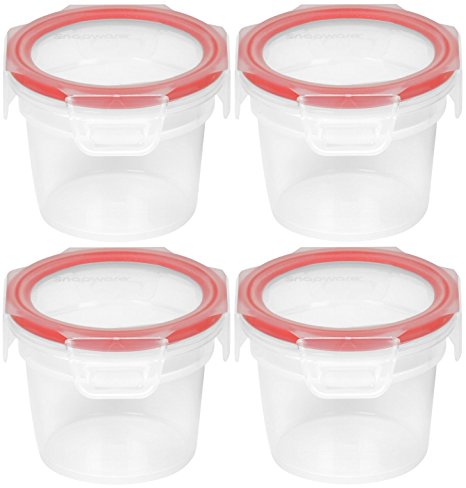 Snapware Airtight 0.5 Cup Mini Bowl, Pack of 4 Containers
