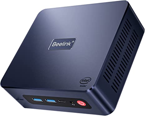 Mini PC, Beelink Mini Computers Intel 11th Generation Processor, Desktop Computers 4K UHD Graphics Dual HDMI, 2.4G 5G WiFi BT 4.0 for Office, Billboard (U59 8 500G)