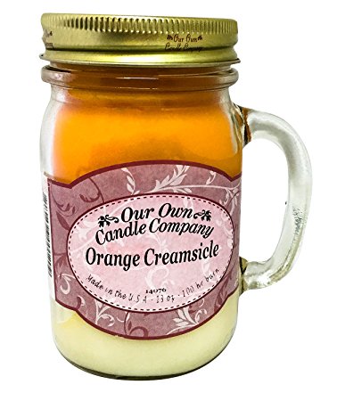 Orange Creamsicle Scented 13 Ounce Mason Jar Candle By Our Own Candle Company