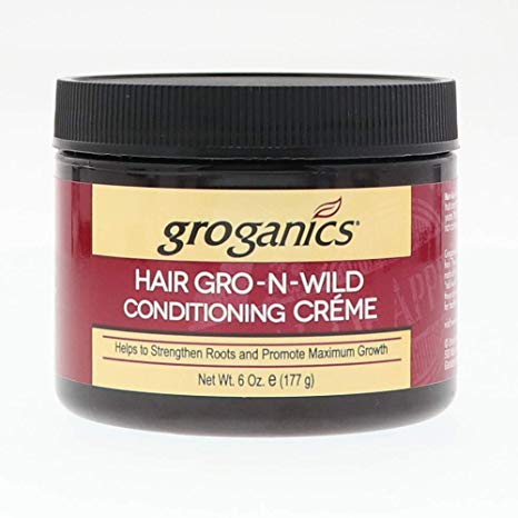Groganics Hair Gro-N-Wild Conditioning Creme, 6 oz (Pack of 6)