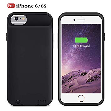 Boshunzon Battery Charger Case for iPhone 6/6s,3000mAh Portable Charging Case, Slim Protective Battery case for 4.7inch