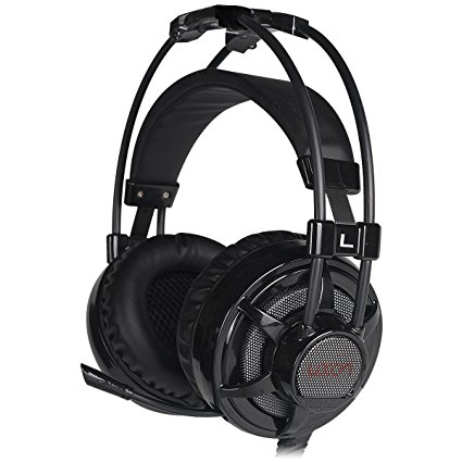 Luxon 7.1 Surround Sound Gaming Headset Stereo Headphones with Mic for PC/MAC/PS4(Black)