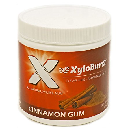 XyloBurst Gum Jar Cinnamon 100 count (5.29oz)