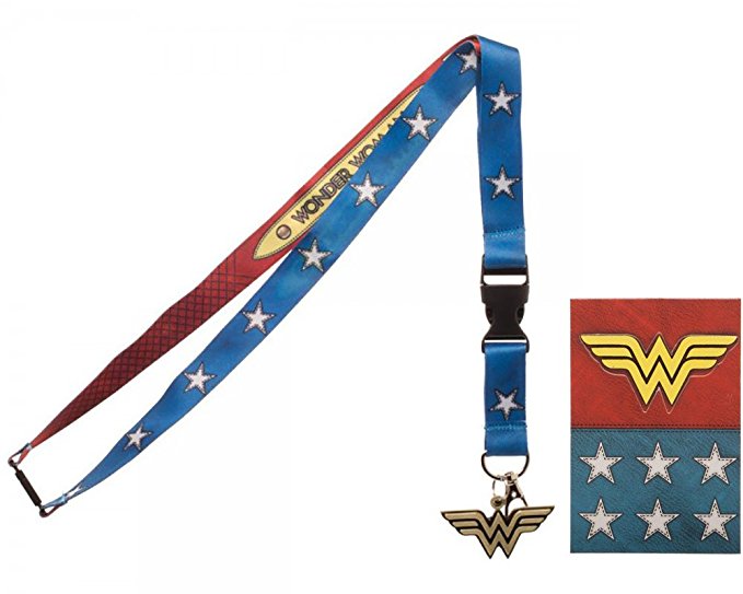 Bioworld DC Comics Wonder Woman Suit Up Charm Lanyard