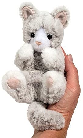 Douglas Gray Kitten Lil' Handful Plush Stuffed Animal