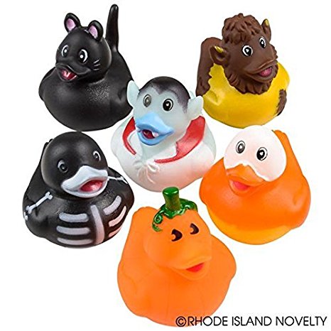Halloween Rubber Ducks - Set of 12 Duckies/Ducky/Duckie