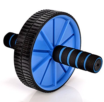 Faswin Ab Wheel Roller--Stretch and Strengthen Your Abs, Core, Arms, Back and Legs (Blue)