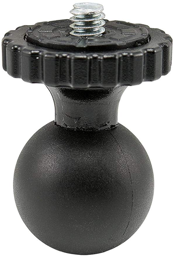 ARKON SP25MMCAM 25mm Swivel Ball to 1/4 20 Camera Mounting Bolt Adapter (Black)