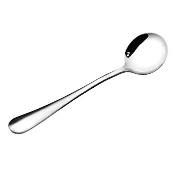 Demitasse spoons, MCIRCO 8-piece Stainless Steel Espresso Spoon Dessert Spoon Teaspoon Set(Round-Small)