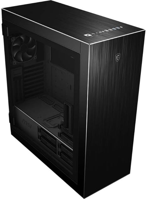 MSI MPG Series SEKIRA 500P, Premium Mid-Tower Gaming PC Case: Tool Less Tempered Glass Side Panel, 120mm Fans, Modular 360mm Radiator Bracket, Vertical Graphics Card Support