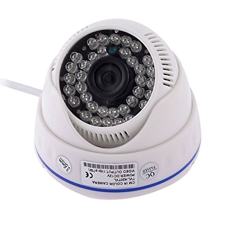 Outdoor 420TVL 3.6mm Lens 36LED 1/4" CCD IR Infrared Color Dome Camera