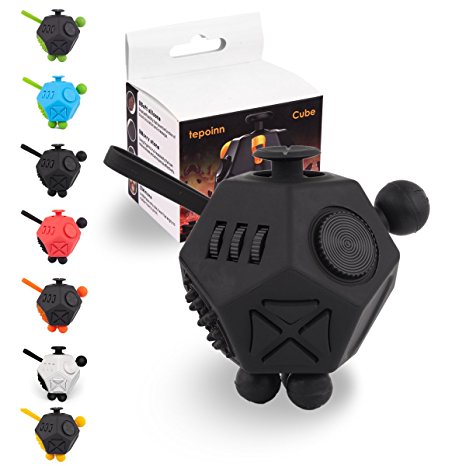 Tepoinn Fidget Attention Cube Relieves Stress and Anxiety Educational Development Toys for ADD, ADHD, Anxiety, and Autism Children and Adults