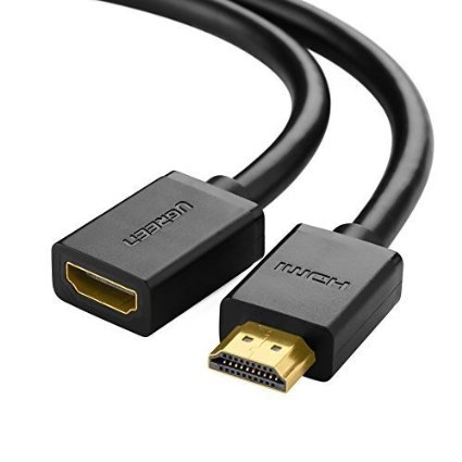 Ugreen High Speed HDMI Male to Female Extension Extender Cable Gold Plated Supports 1080P and 3D for Blu Ray Player3D Television Roku Boxee Xbox360 PS3 Apple TV 6ft2m