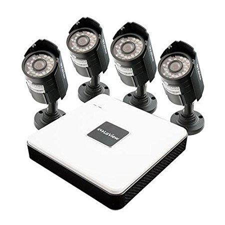 LaView 4 Channel Compact Surveillance System with Cloud Storage, 500GB HDD, 4 x 600TVL Bullet Camera LV-KD5144C-G5