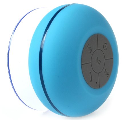 #1 Bluetooth Shower Speaker SpeakStick Listen to Music & Receive Phone Calls While in The Shower, Now Your Phone Will Be Safe, Small And Powerful 2016 Design with Lifetime Guaranty (Blue)