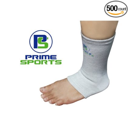 Prime Sports Ankle Sleeve – Compression for Sprains, Arthritis, Sports, Exercise, Running – Elastic Nylon Stabilizer – Help Accelerate Recovery from Injury and Relieve Pain - One Sock