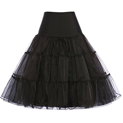 GRACE KARIN Women's 50s Vintage Petticoat Crinoline Tutu Underskirts Plus Size S-3X