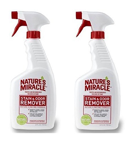 Nature's Miracle Stain and Odor Remover (24 oz Spray- 2 Pack)
