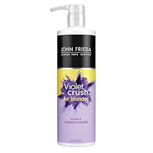 John Frieda Violet Crush Purple Conditioner for Blonde Hair, 16 Fl Oz