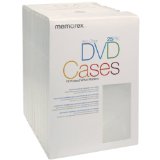 Memorex Slim DVD Video Storage Cases - 25 Pack - Clear