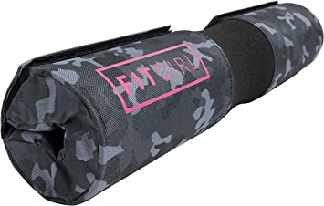 FITGIRL - Squat Pad and Hip Thrust Pad for Leg Day, Barbell Pad Stays in Place Secure, Thick Cushion for Comfortable Squats Lunges Glute Bridges, Olympic Bar and Smith Machine